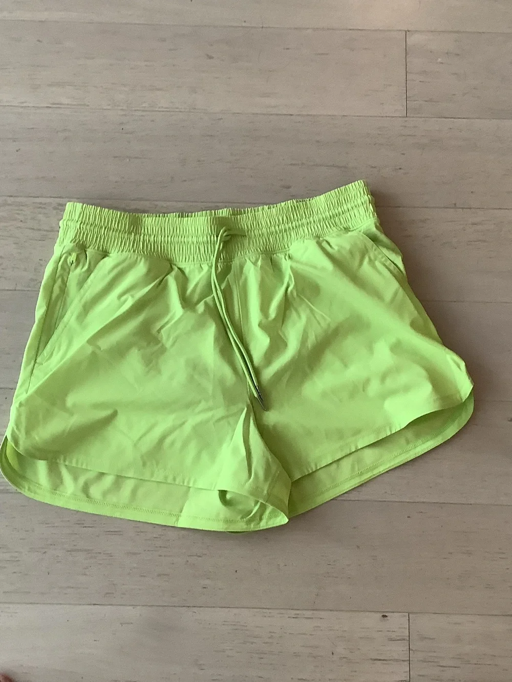 Abercrombie & Fitch Neon Lime Athletic Shorts L